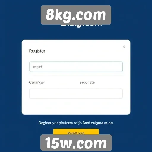 O processo de registro e criação de conta no site